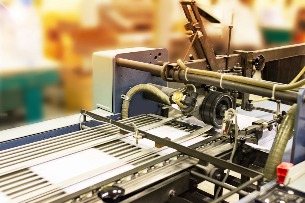 printing press folding machine